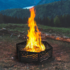 Blue Sky Outdoor Living Fire Pit, Folding/Portable, Zion, 36" Dia. X 12"H, Stars & Bars FFR3612SB-U